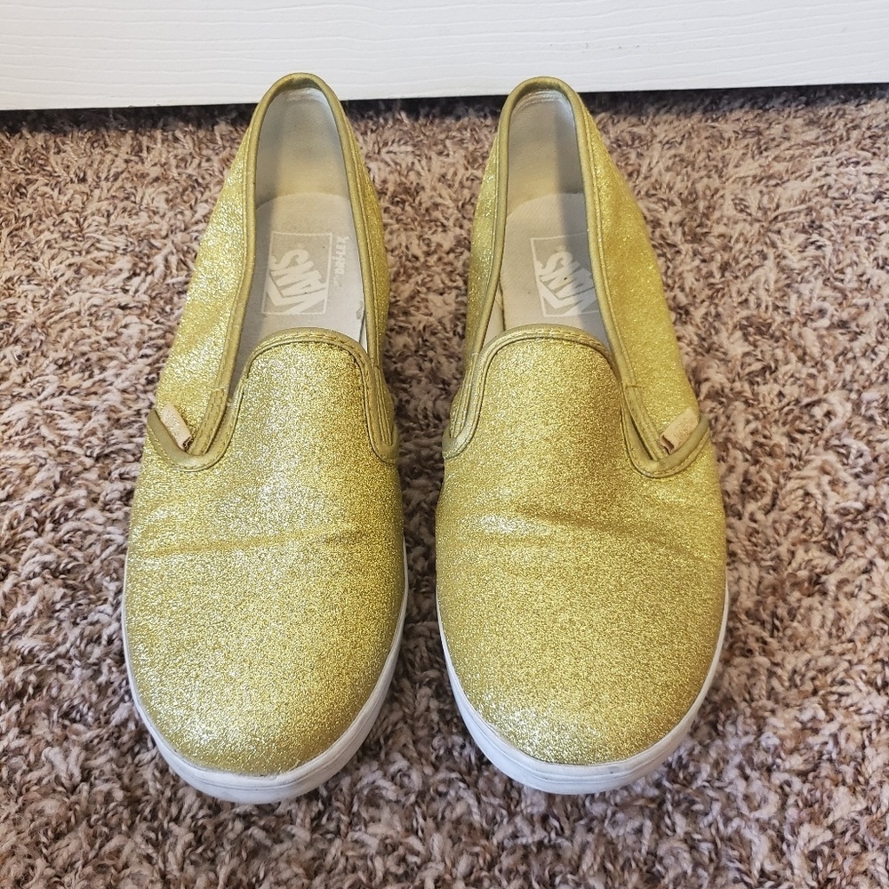 Women's Gold Vans